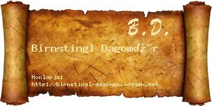 Birnstingl Dagomér névjegykártya